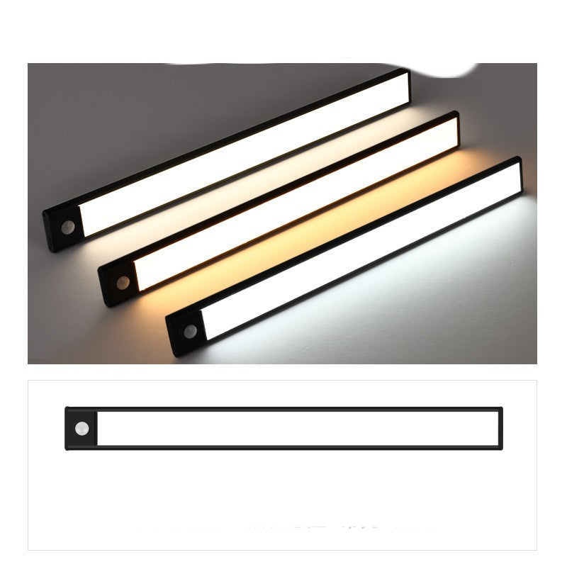 Rechargeable LED Cabinet Light Strip – Motion Sensor, Tricolor, USB-C Powered, Ultra Slim