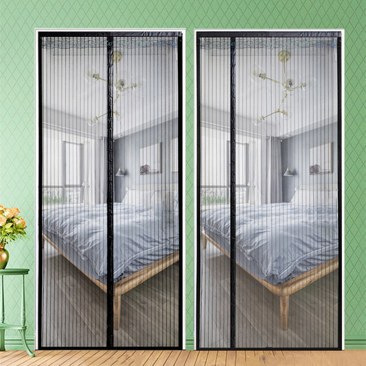 Magnetic Door Curtain – Punch-Free Polyester Screen | Decorative & Easy Install (110×210 cm)