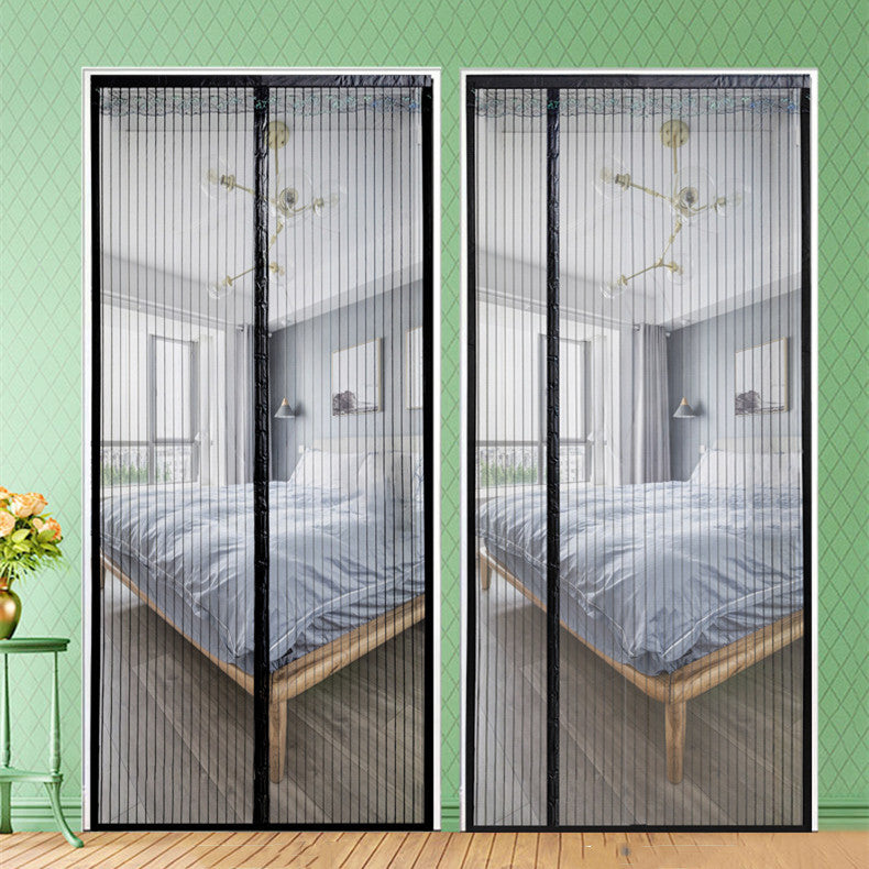 Magnetic Door Curtain – Punch-Free Polyester Screen | Decorative & Easy Install (110×210 cm)